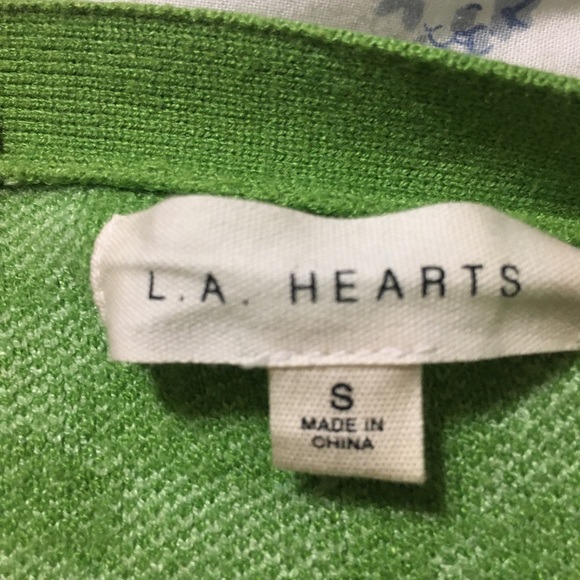 LA Hearts Soft Stretchy Cropped Psychadelic Sweater - Picture 3 of 3